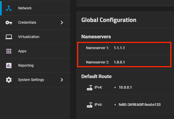 Global Config with Cloudflare DNS